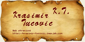 Krasimir Tucović vizit kartica